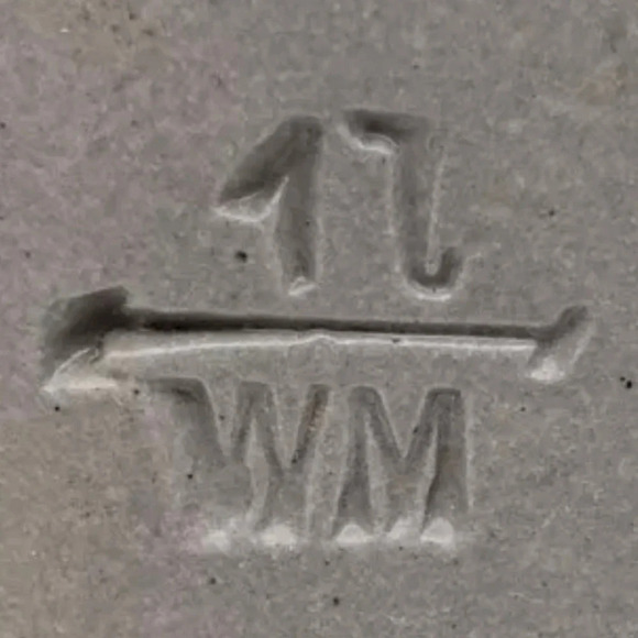 Vintage HB Beer Stein. Hofbrauhaus Munchen 1 liter Stonewear Germany Grey & Blue - Picture 5 of 5